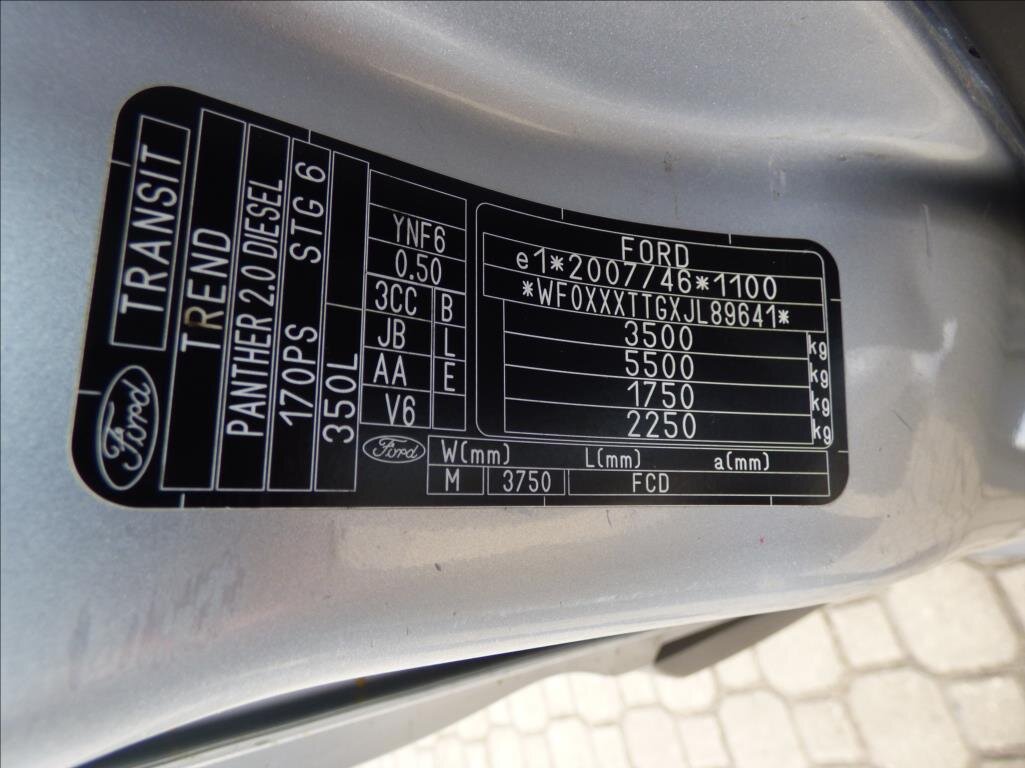Ford Transit Ostatní 2,0 l 125 kw