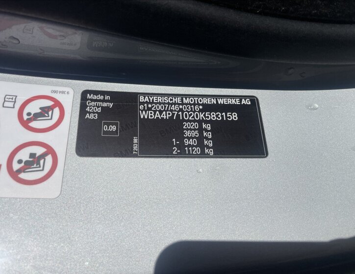 BMW Řada 4 Kupé 2,0 l 140 kw