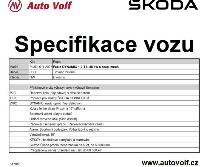 Škoda Fabia Hatchback 999,0 85 kw