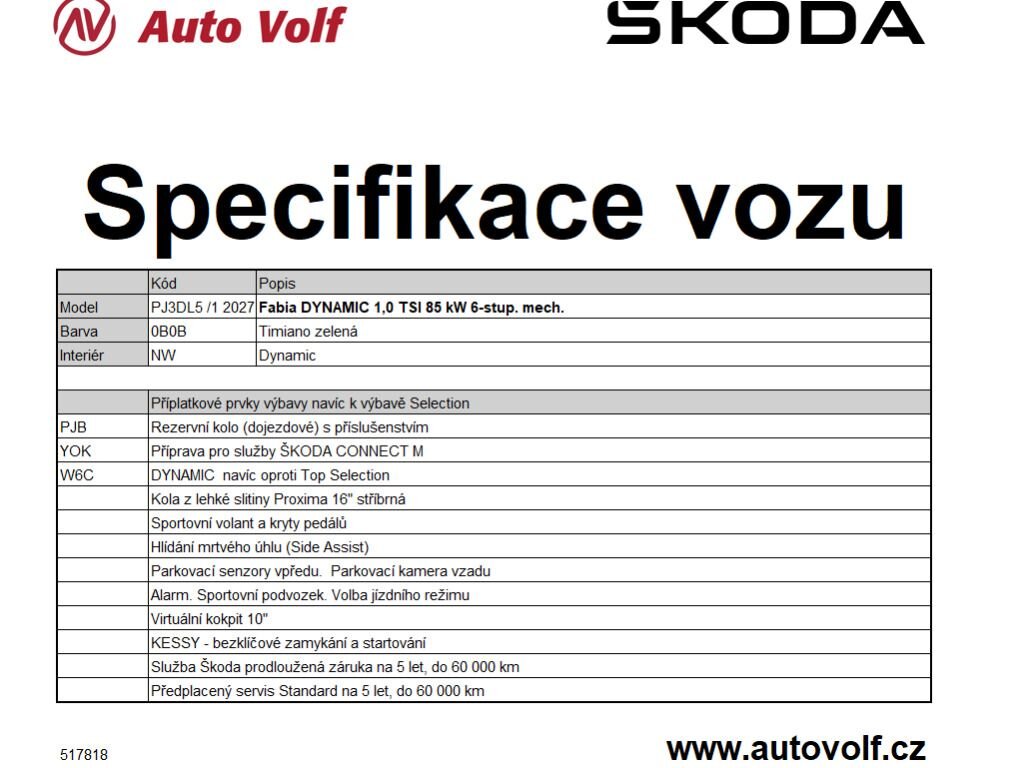 Škoda Fabia Hatchback 999,0 85 kw