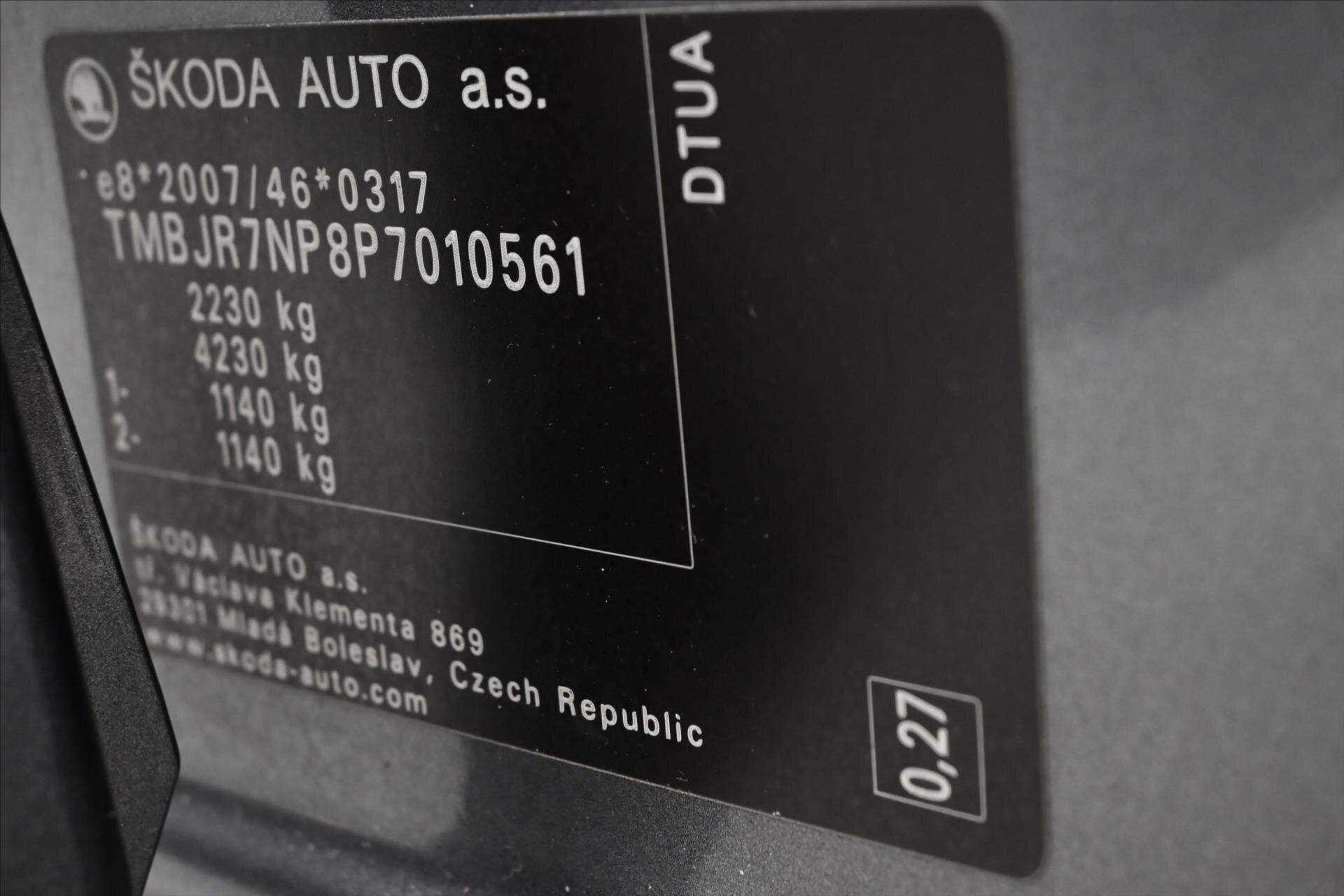 Škoda Superb Kombi 2,0 l 147 kw