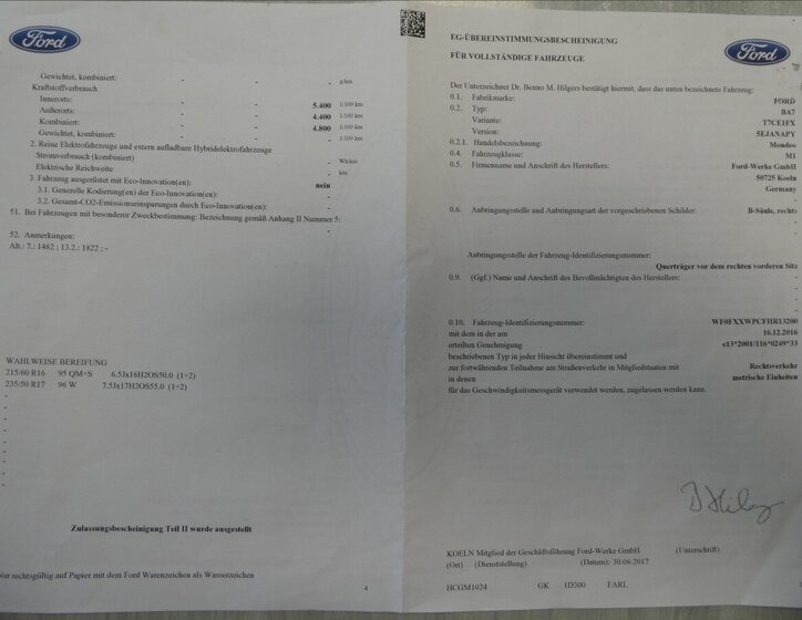 Ford Mondeo Kombi 2,0 l 110 kw