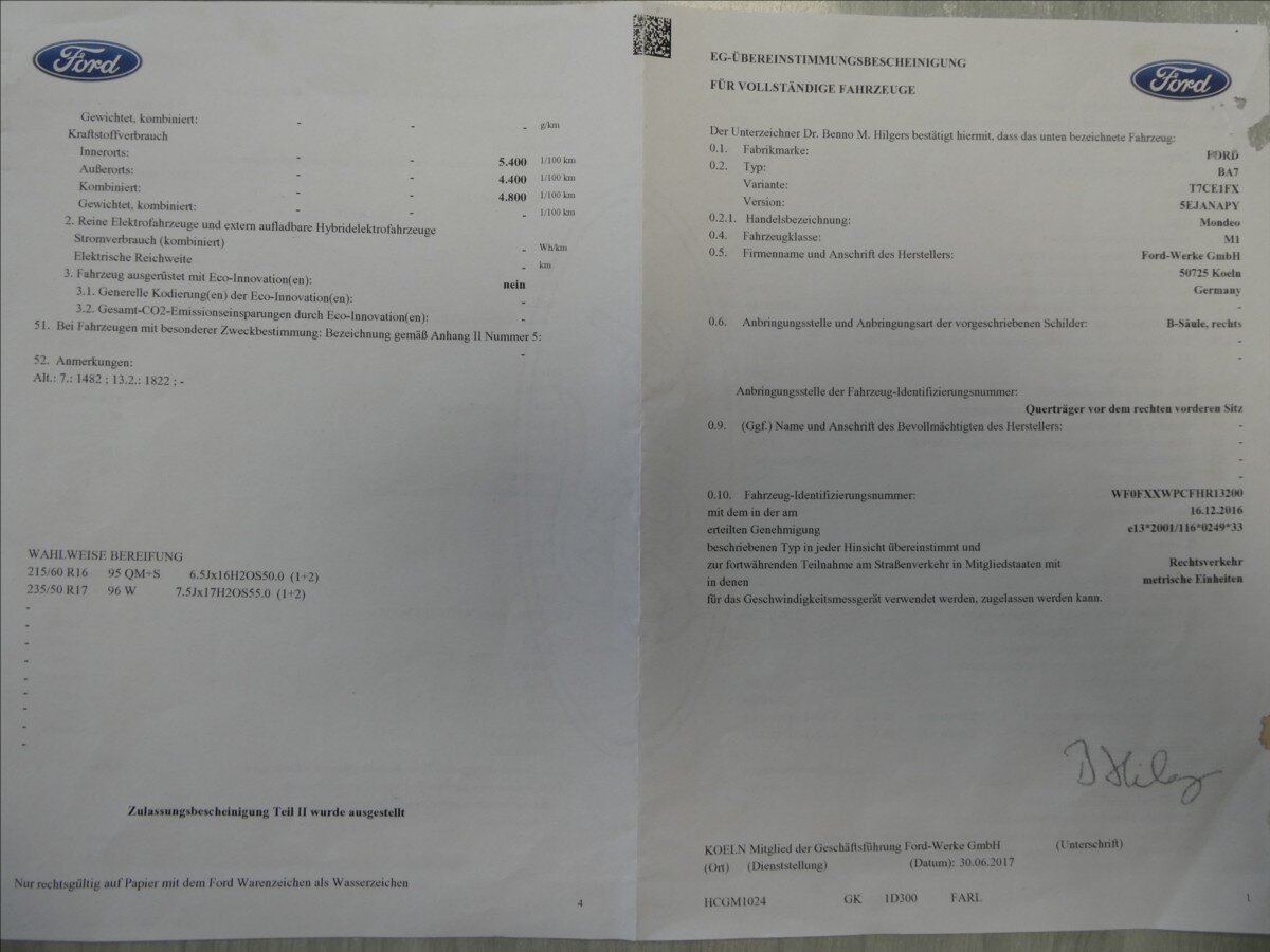 Ford Mondeo Kombi 2,0 l 110 kw