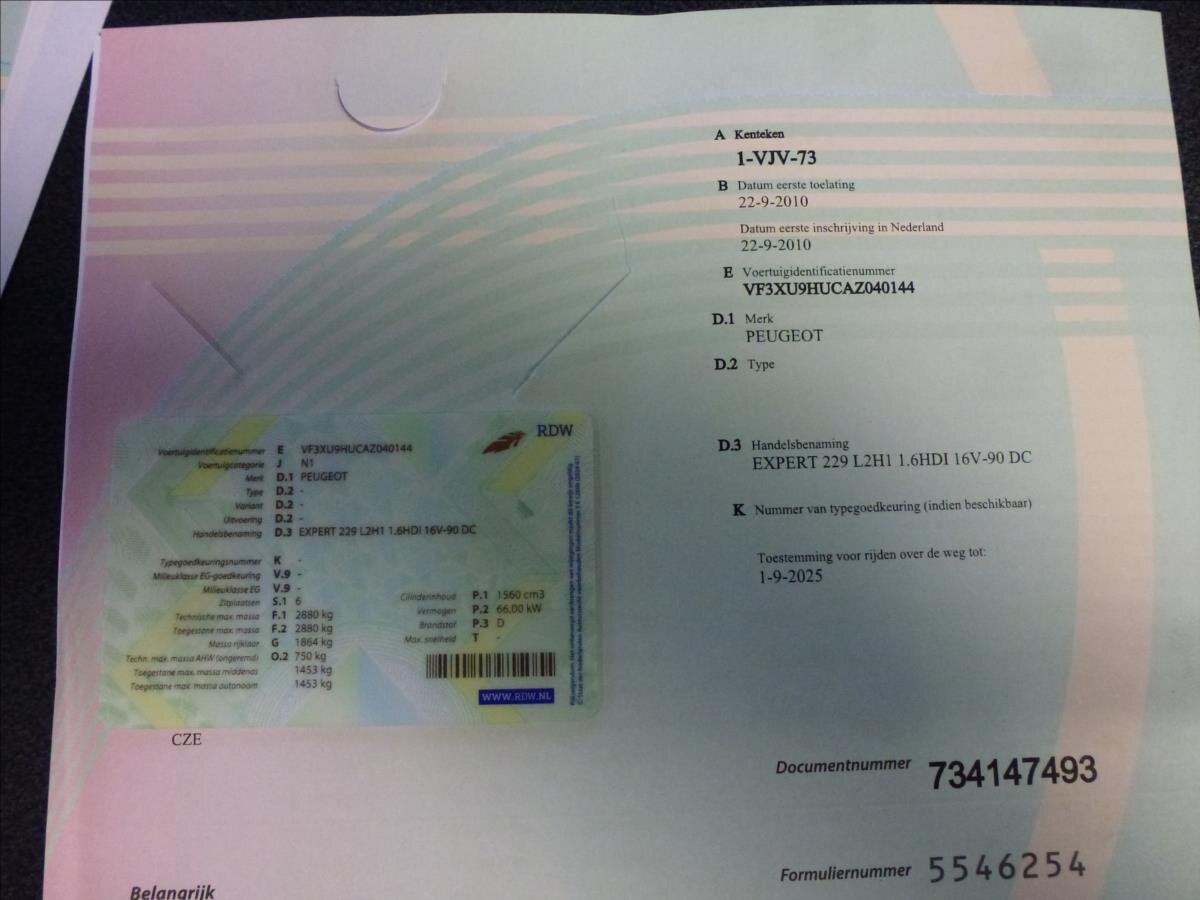 Peugeot Expert Ostatní 1,6 l 66 kw