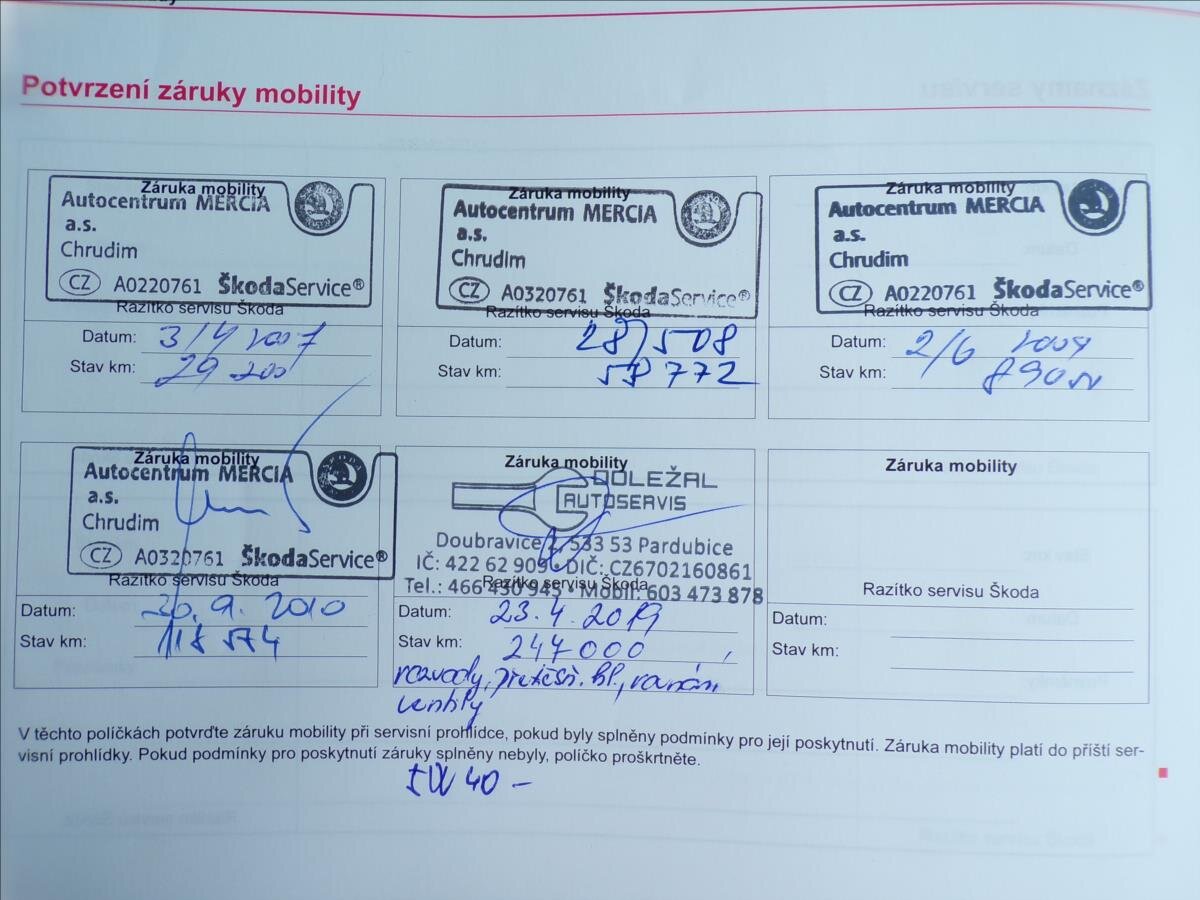 Škoda Octavia Kombi 2,0 l 103 kw