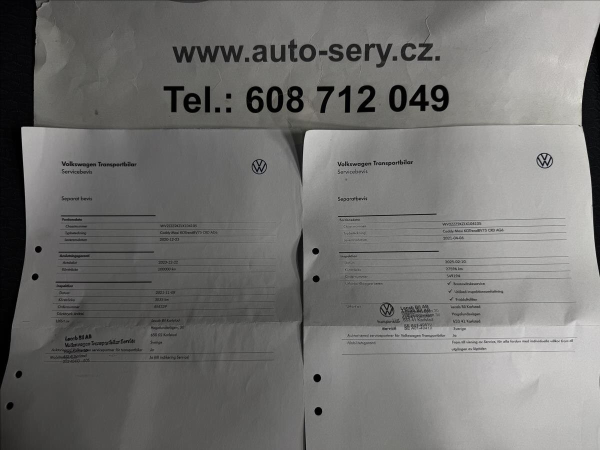 Volkswagen Caddy Kombi 0,0 83 kw