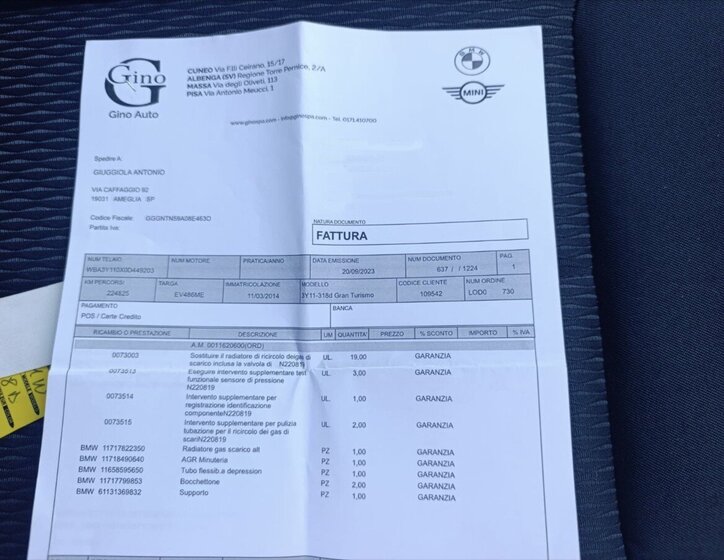 BMW Řada 3 Liftback 2,0 l 105 kw