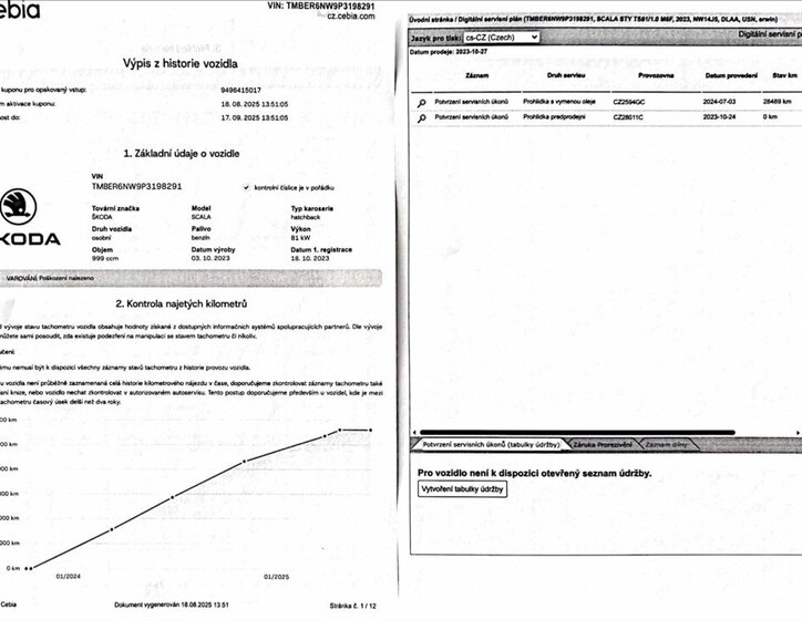 Škoda Scala Hatchback 999,0 81 kw