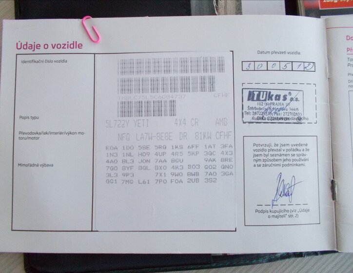 Škoda Yeti MPV 2,0 l 81 kw