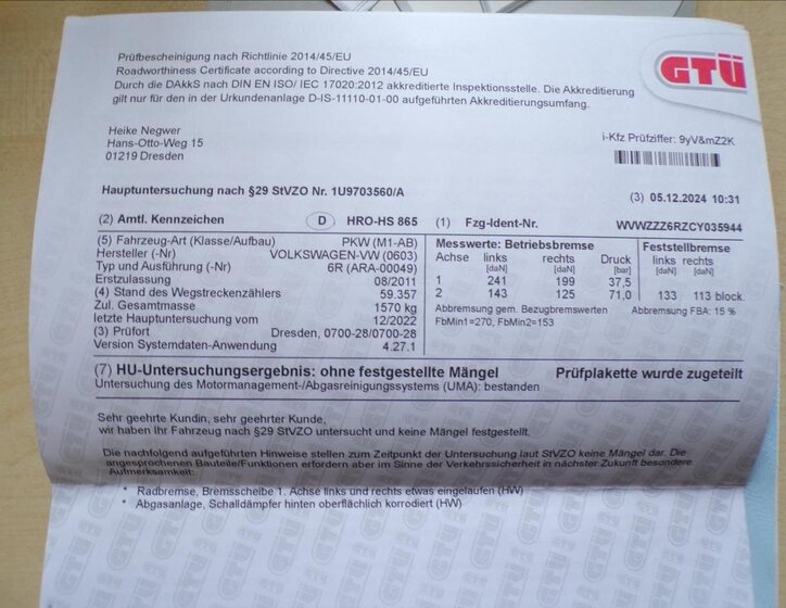 Volkswagen Polo Hatchback 1,2 l 77 kw