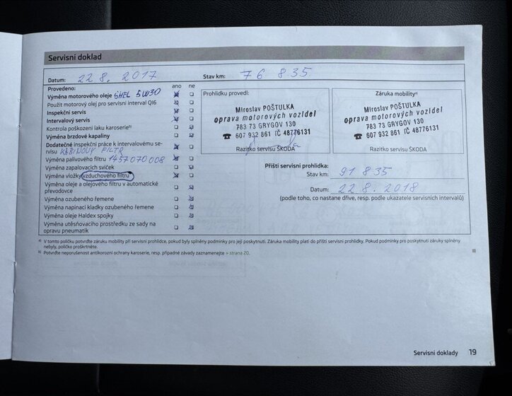 Škoda Superb Kombi 2,0 l 125 kw