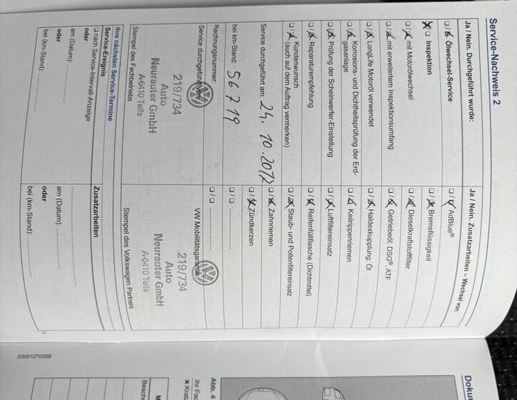 Volkswagen Touran MPV 1,6 l 77 kw