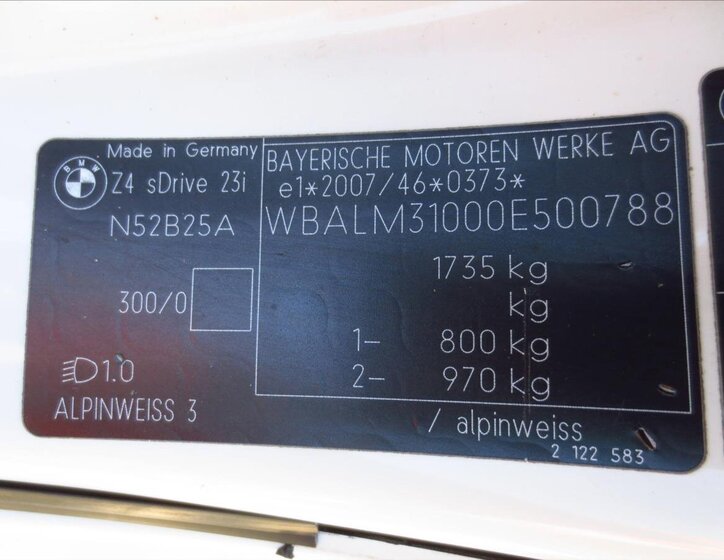 BMW Z4 Kabriolet 2,5 l 150 kw