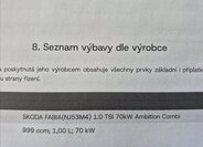 Škoda Fabia Kombi 999,0 70 kw