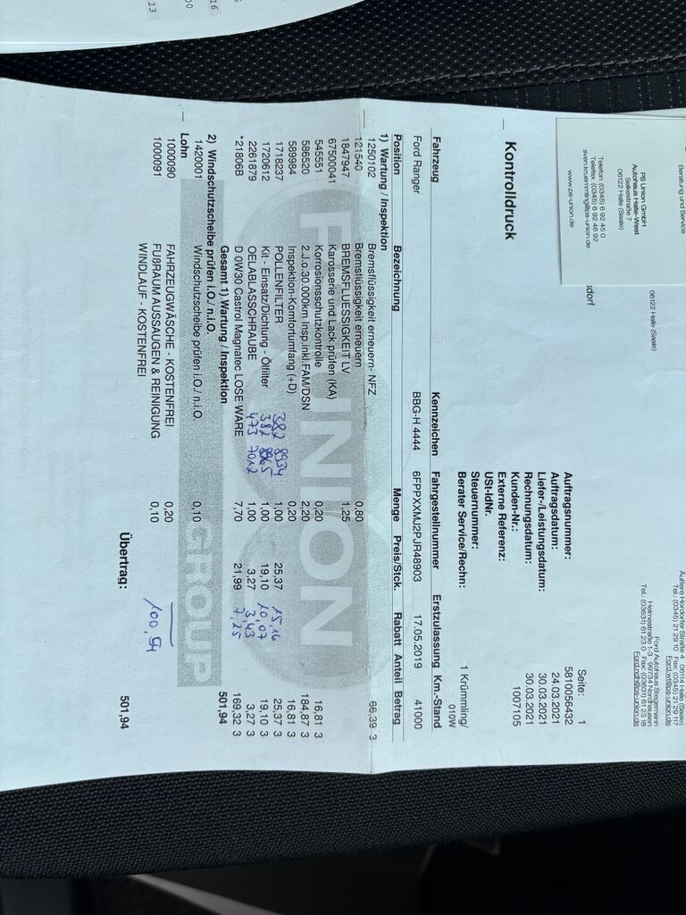 Ford Ranger Pick-up 2,2 l 118 kw