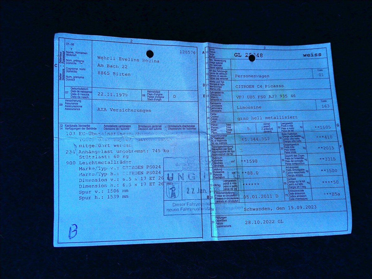 Citroën C4 Picasso Kombi 1,6 l 88 kw