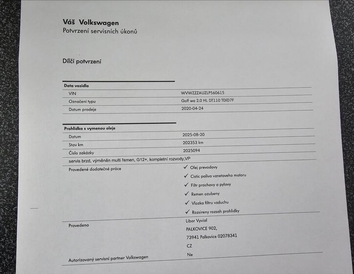 Volkswagen Golf Kombi 2,0 l 110 kw