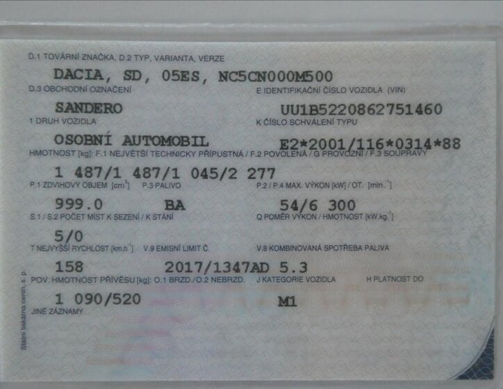 Dacia Sandero Hatchback 999,0 54 kw