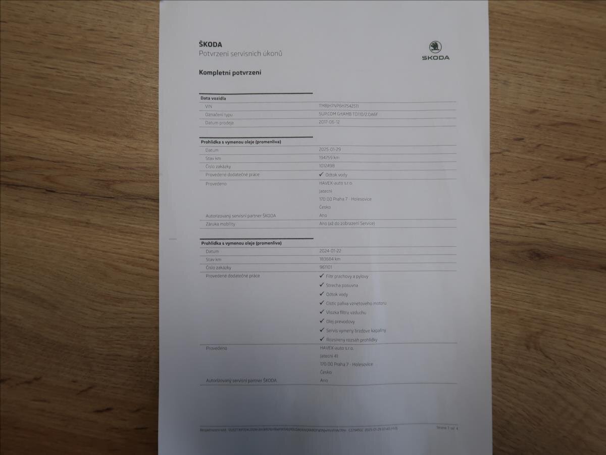 Škoda Superb Kombi 2,0 l 110 kw