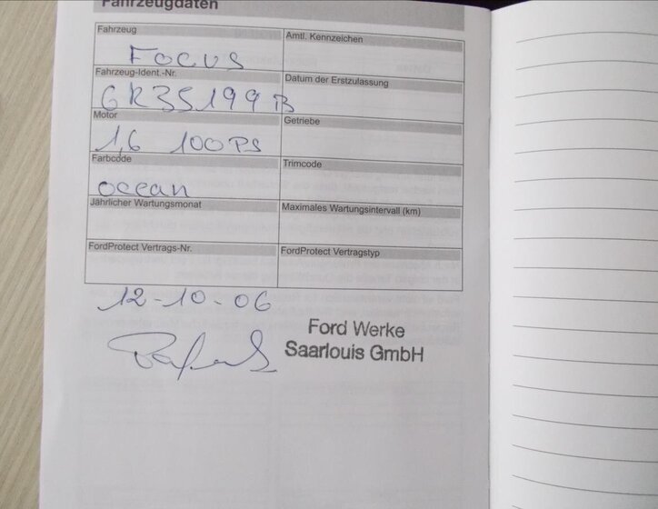 Ford Focus Kombi 1,6 l 66 kw