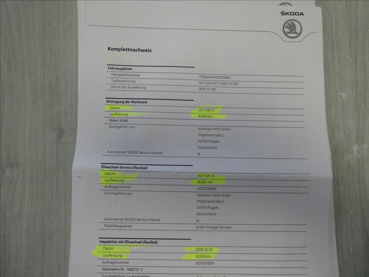 Škoda Octavia Kombi 1,6 l 81 kw