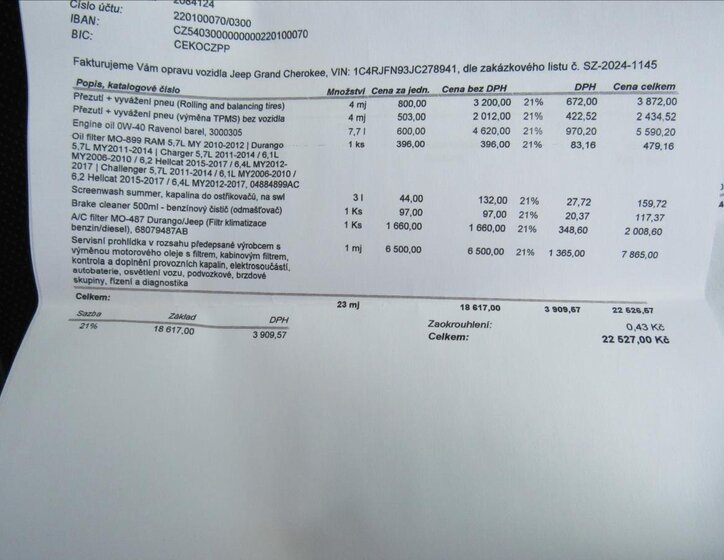 Jeep Grand Cherokee SUV / Terénní 6,2 l 527 kw