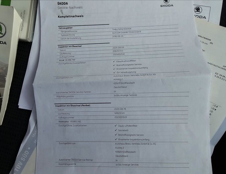 Škoda Superb Kombi 2,0 l 140 kw