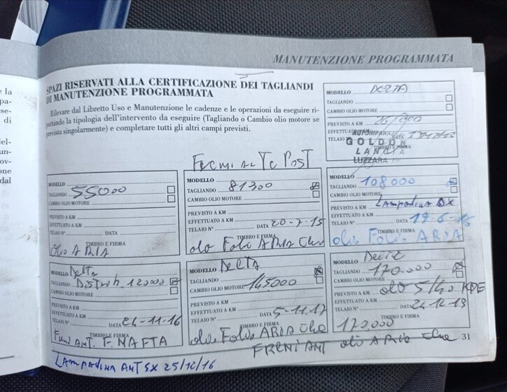 Lancia Delta Hatchback 1,6 l 88 kw