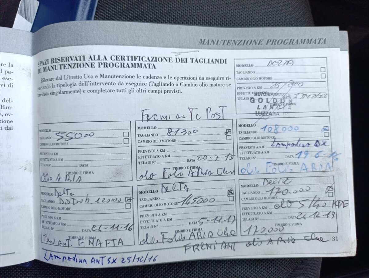 Lancia Delta Hatchback 1,6 l 88 kw