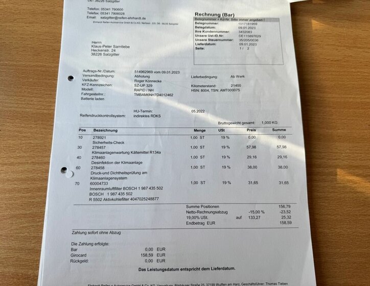 Škoda Rapid Sedan 1,2 l 63 kw