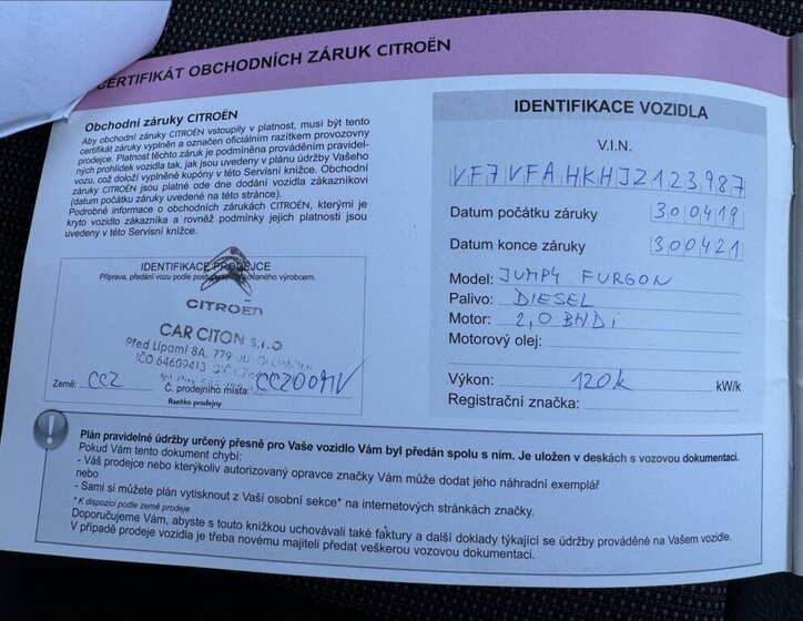 Citroën Jumpy Skříň 2,0 l 90 kw