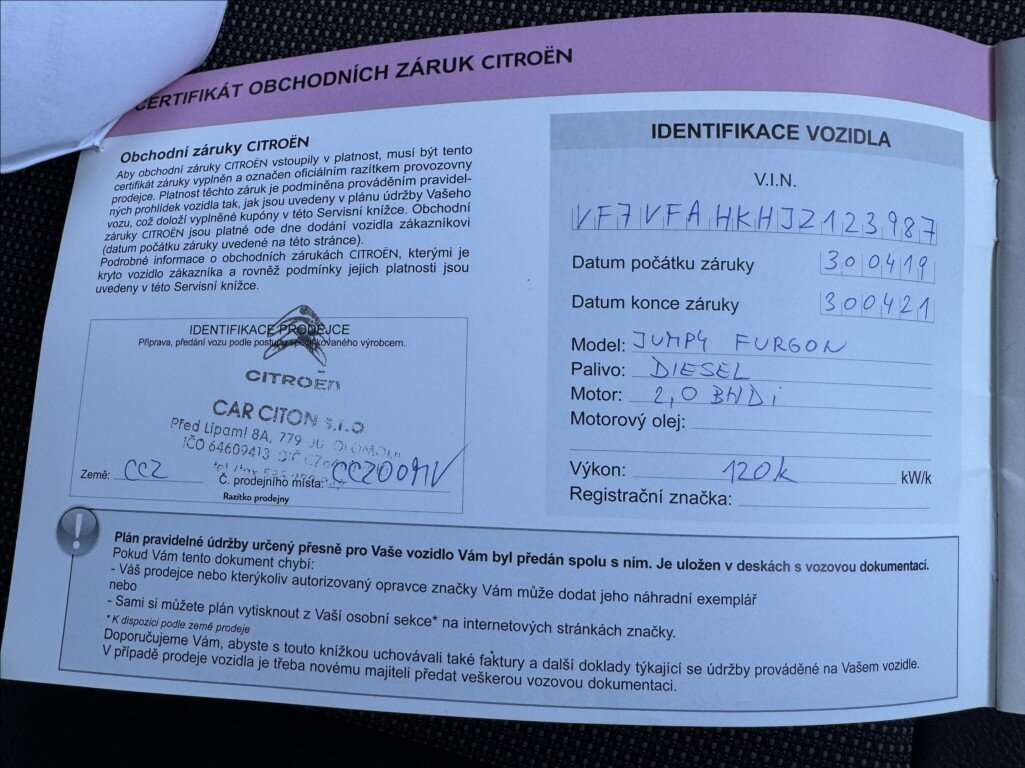 Citroën Jumpy Skříň 2,0 l 90 kw