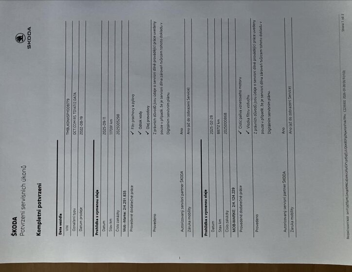 Škoda Octavia Kombi 2,0 l 147 kw