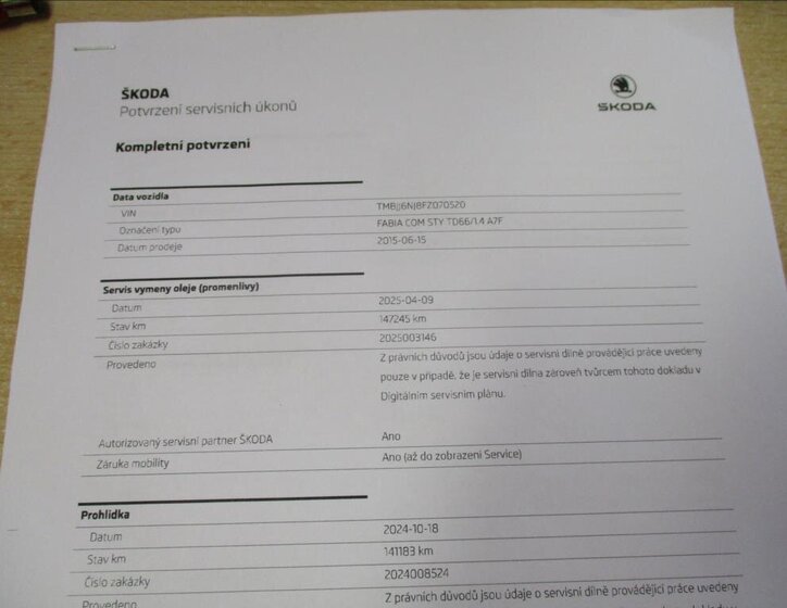 Škoda Fabia Kombi 1,4 l 66 kw