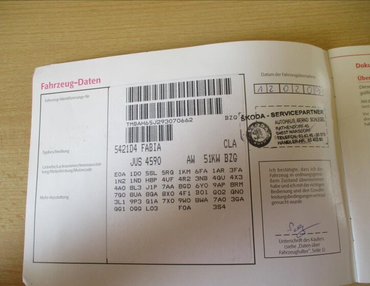 Škoda Fabia Hatchback 1,2 l 51 kw