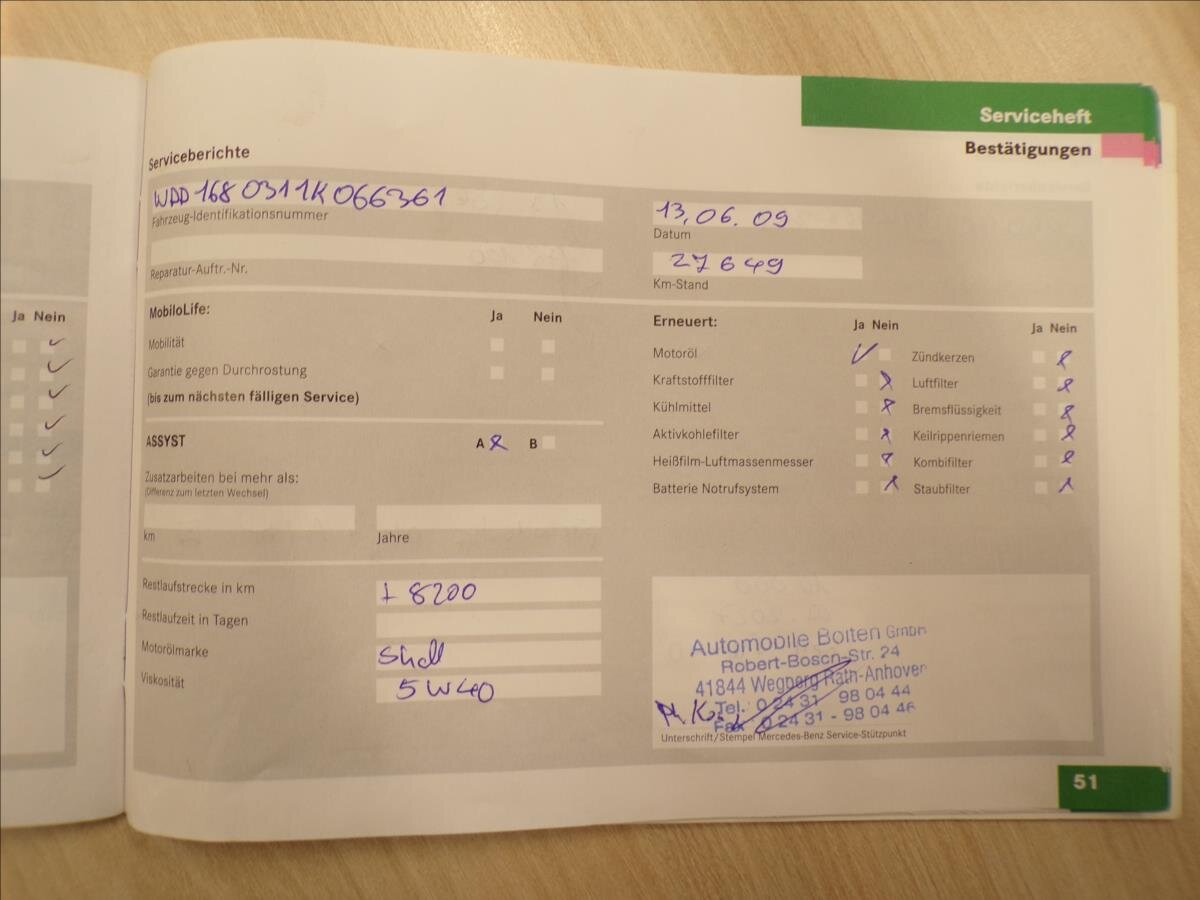 Mercedes-Benz Třídy A Kombi 1,6 l 60 kw