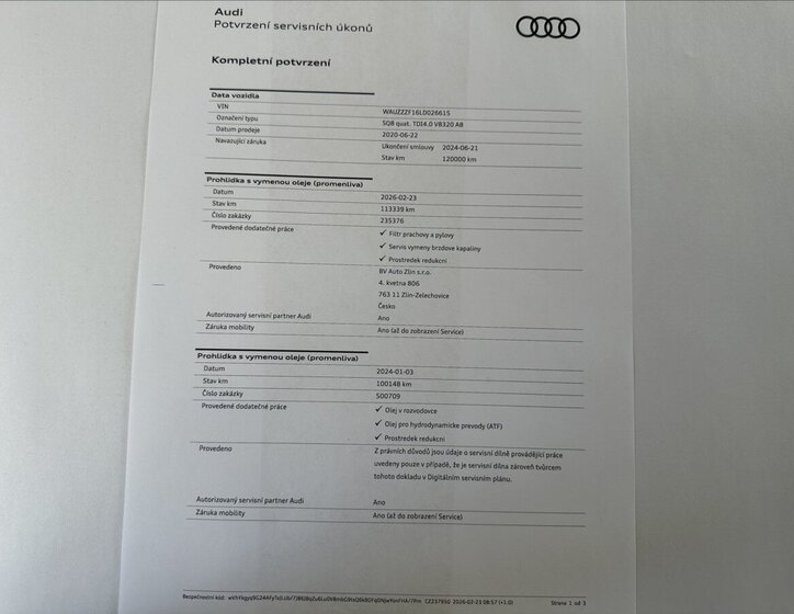 Audi SQ8 SUV / Terénní 4,0 l 320 kw