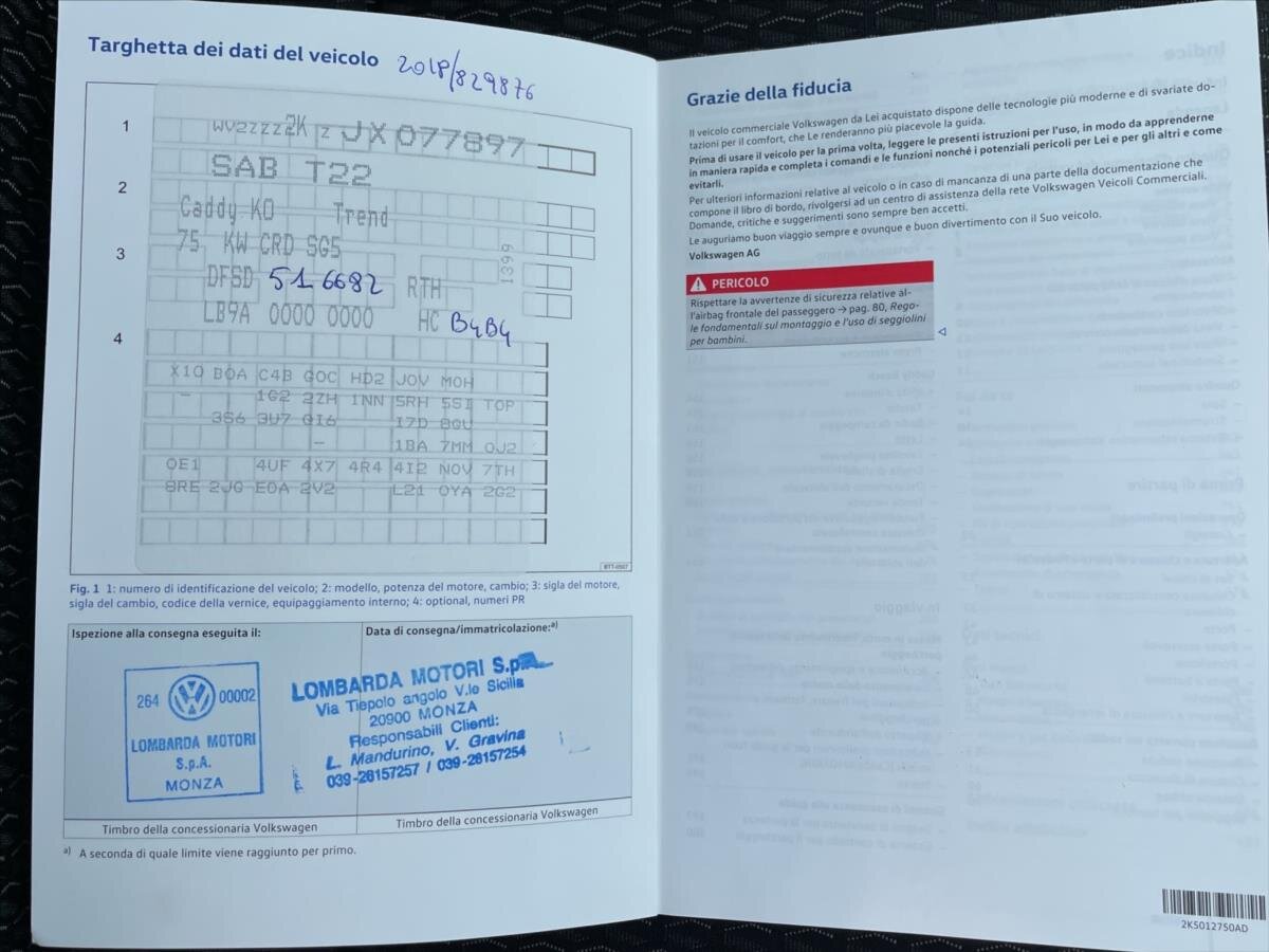 Volkswagen Caddy MPV 2,0 l 75 kw