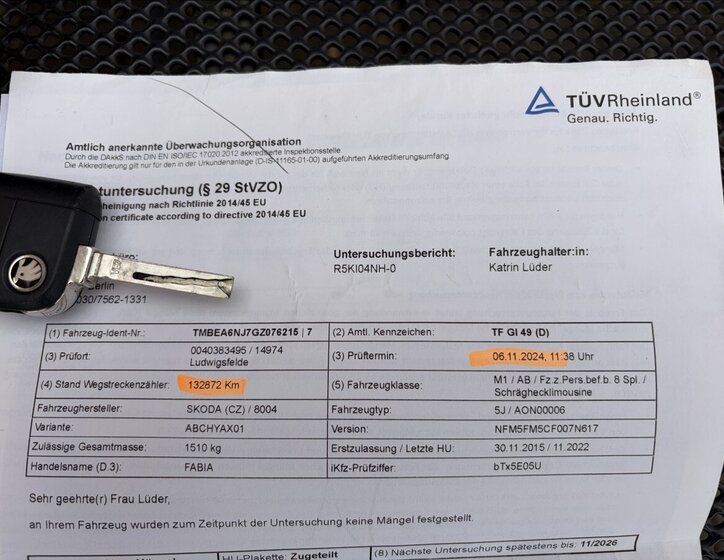 Škoda Fabia Hatchback 999,0 44 kw