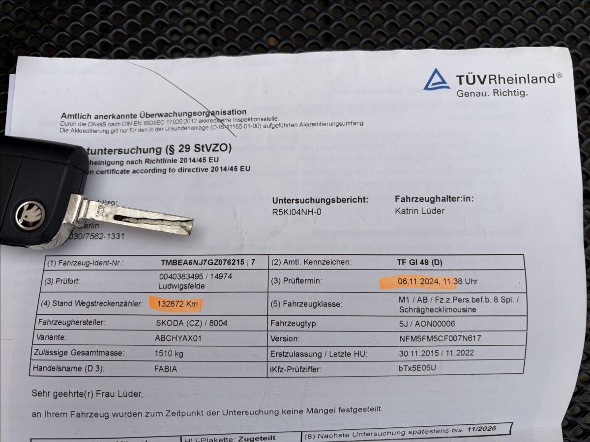 Škoda Fabia Hatchback 999,0 44 kw