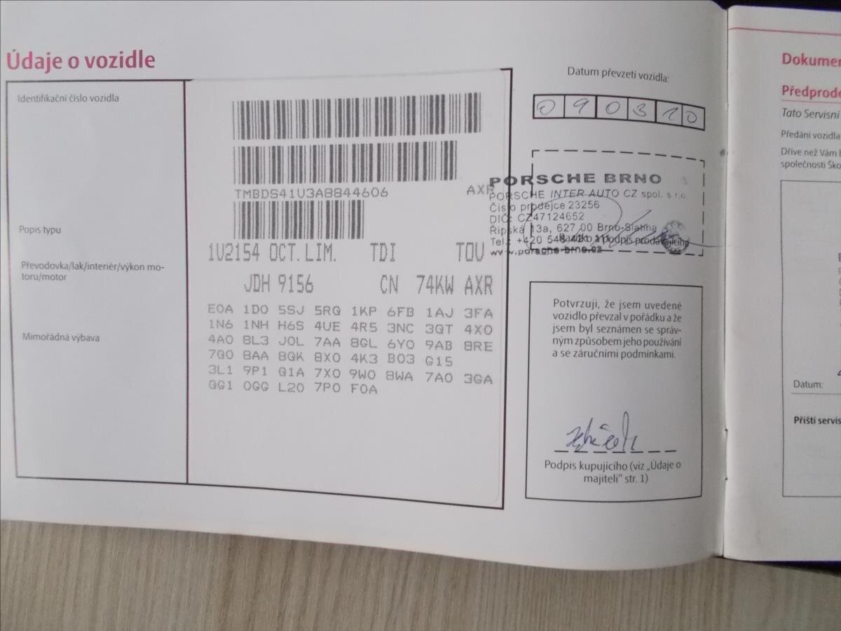 Škoda Octavia Sedan 1,9 l 74 kw