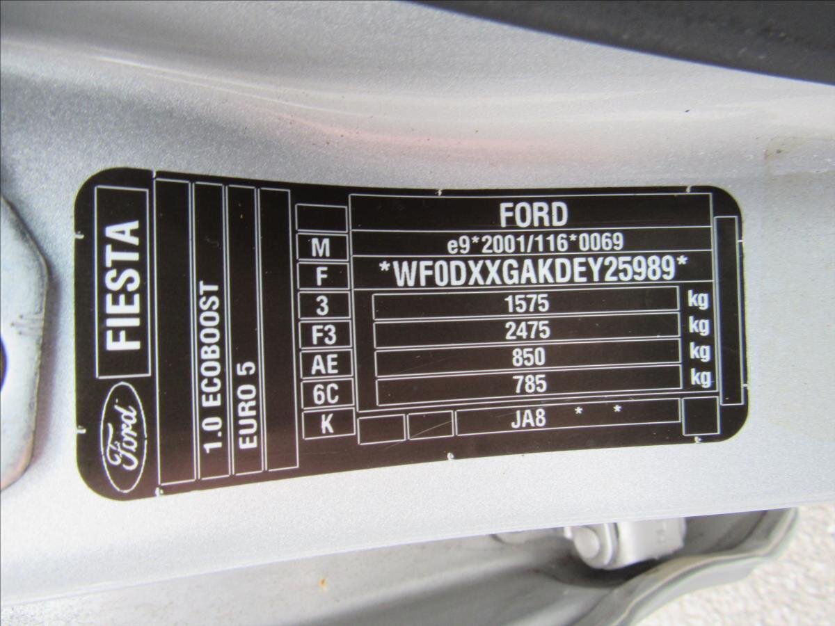 Ford Fiesta Hatchback 998,0 74 kw