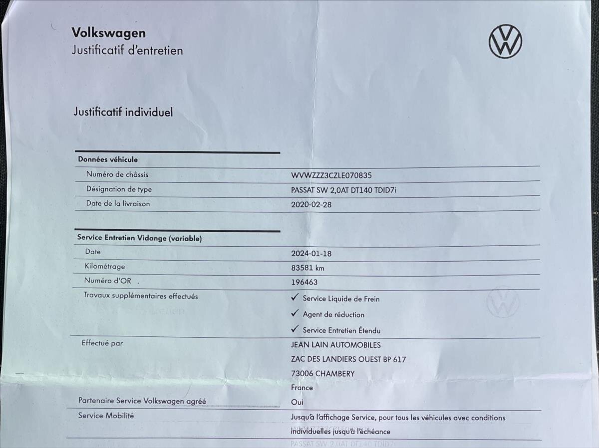 Volkswagen Passat Kombi 2,0 l 140 kw