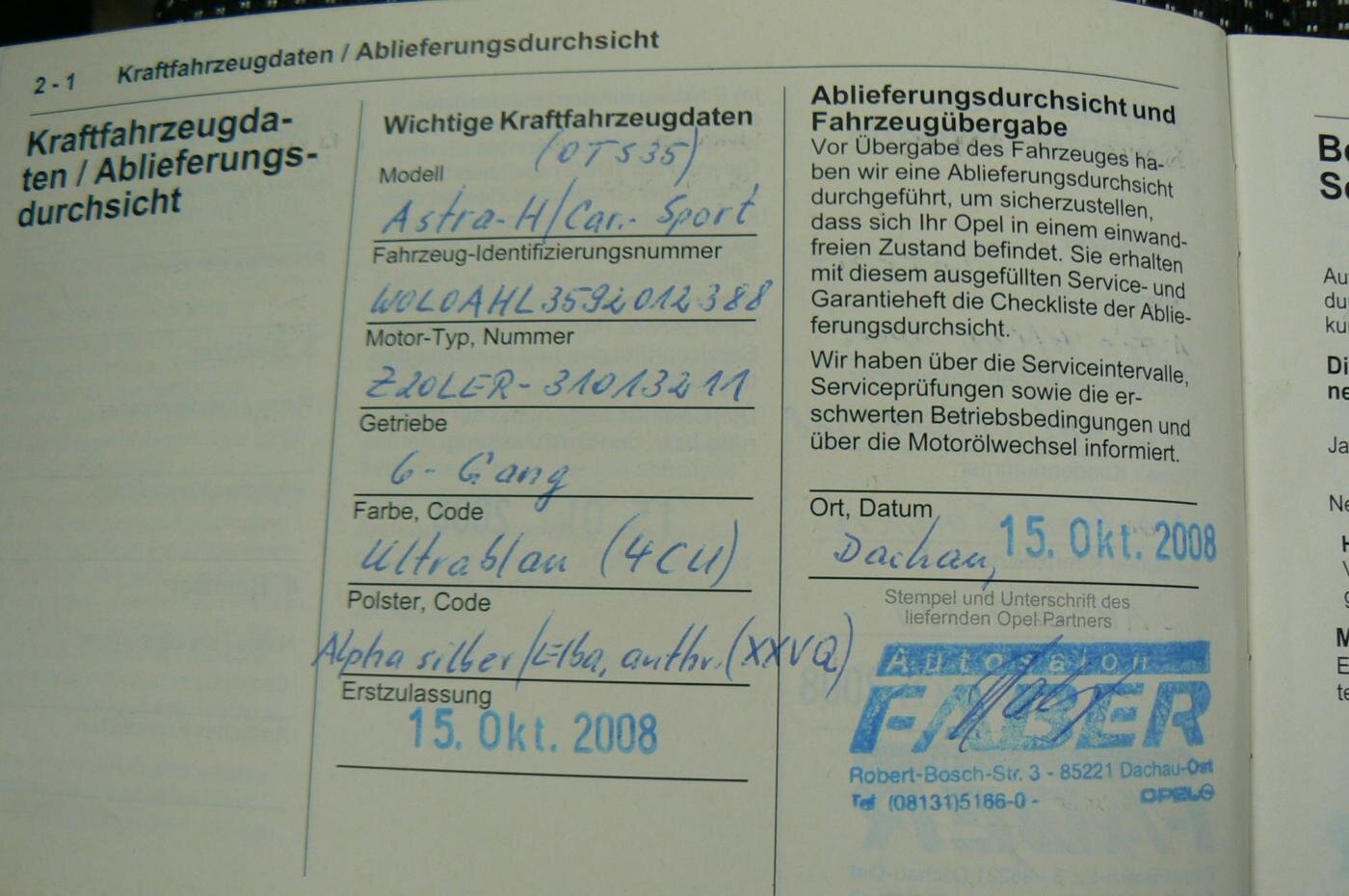 Opel Astra Kombi 2,0 l 147 kw