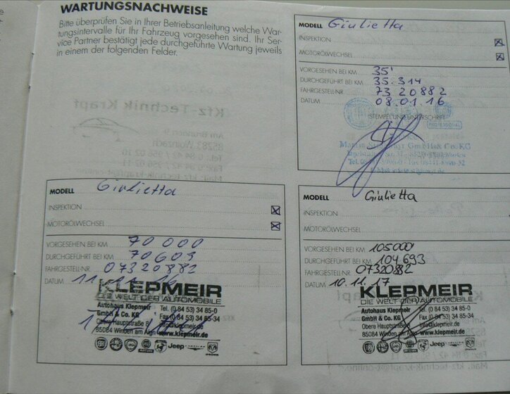 Alfa Romeo Giulietta 16