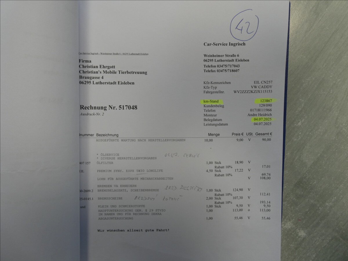 Volkswagen Caddy MPV 2,0 l 75 kw