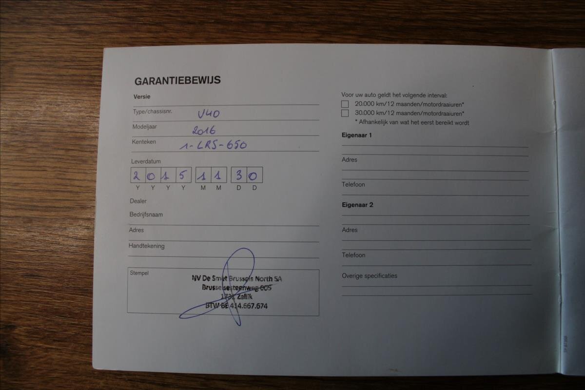 Volvo V40 Hatchback 2,0 l 88 kw