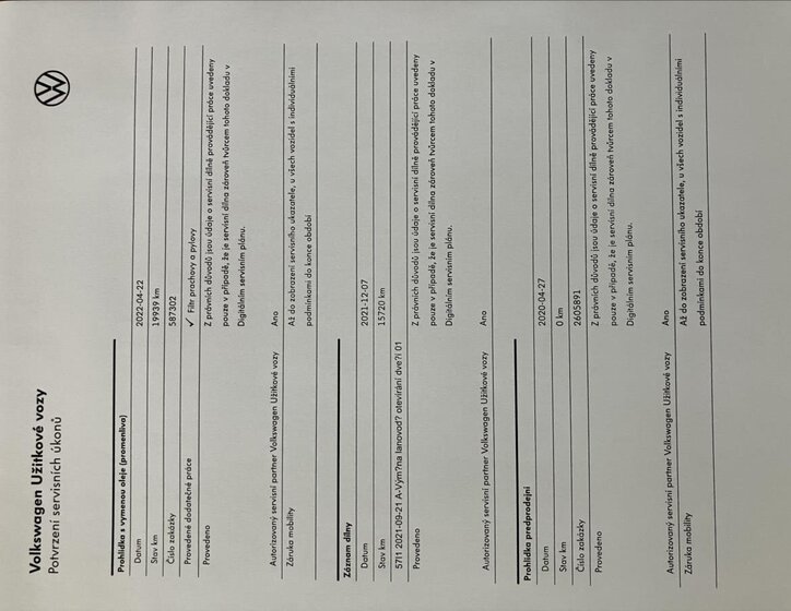 Volkswagen Transporter Valník 2,0 l 66 kw