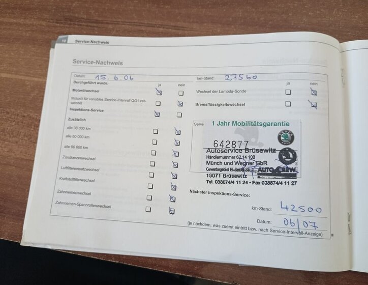 Škoda Fabia Kombi 1,4 l 55 kw