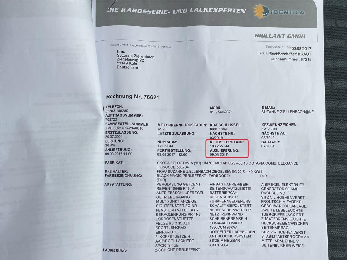 Škoda Octavia Kombi 1,9 l 96 kw